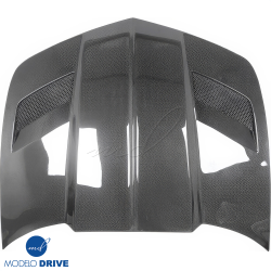 ModeloDrive Carbon Fiber BB2 Vented Hood > Chevrolet Camaro 2010-2015 image - 2