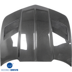 ModeloDrive Carbon Fiber BB2 Vented Hood > Chevrolet Camaro 2010-2015 image - 3