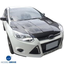 ModeloDrive Carbon Fiber KR Vented Hood > Ford Focus 2012-2014 image - 15
