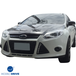 ModeloDrive Carbon Fiber KR Vented Hood > Ford Focus 2012-2014 image - 16