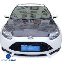 ModeloDrive Carbon Fiber KR Vented Hood > Ford Focus 2012-2014 image - 17