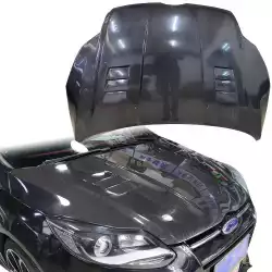 Carbon Fiber KR Vented Hood > Ford Focus 2012-2014 image - 1