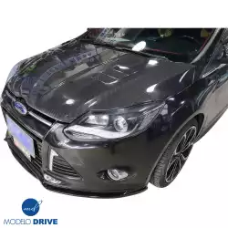 Carbon Fiber KR Vented Hood > Ford Focus 2012-2014 image - 2