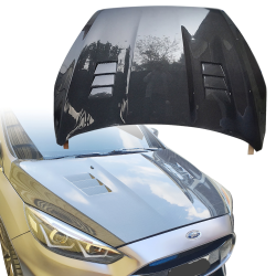 ModeloDrive Carbon Fiber KR Vented Hood > Ford Focus 2015-2018 image - 8