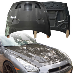 ModeloDrive Carbon Fiber GT Type-1 Hood > Nissan GT-R GTR (R35) 2009-2016 image - 4