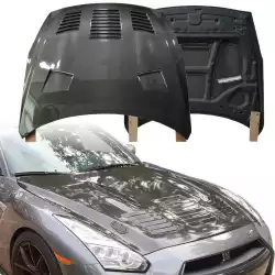 Carbon Fiber GT Type-1 Hood > Nissan GT-R GTR (R35) 2009-2016 image - 4