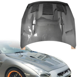 ModeloDrive Carbon Fiber GT Type-2 Hood > Nissan GT-R GTR (R35) 2009-2016 image - 5