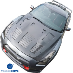 ModeloDrive Carbon Fiber GT Type-3 Hood > Nissan GT-R GTR (R35) 2009-2016 image - 6