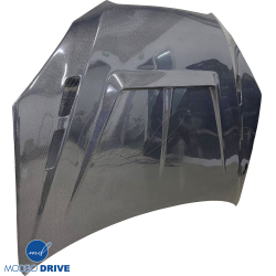 ModeloDrive Carbon Fiber V-Style Hood > Hyundai Genesis 2010-2012> 2dr Coupe image - 3