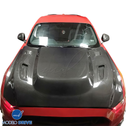 ModeloDrive Carbon Fiber SSH Cowl Hood > Ford Mustang 2015-2017 image - 3