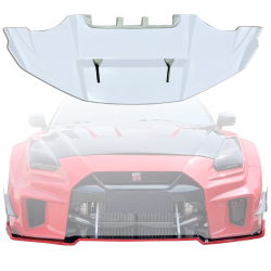 ModeloDrive FRP LBPE SE Wide Body Front Splitter > Nissan GT-R GTR (R35) 2009-2016 image - 1