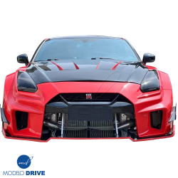 ModeloDrive FRP LBPE SE Wide Body Front Splitter > Nissan GT-R GTR (R35) 2009-2016 image - 2