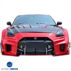 FRP LBPE SE Wide Body Front Splitter > Nissan GT-R GTR (R35) 2009-2016 image - 2