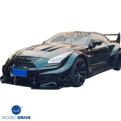 ModeloDrive FRP LBPE SE Wide Body Front Splitter > Nissan GT-R GTR (R35) 2009-2016 image - 12