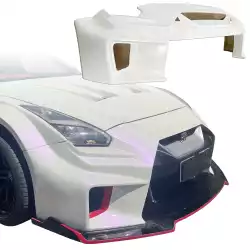 FRP LBPE SE Wide Body Front Bumper w Canards > Nissan GT-R GTR (R35) 2009-2016 image - 16