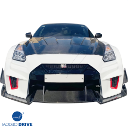 ModeloDrive FRP LBPE SE Wide Body Front Bumper w Canards > Nissan GT-R GTR (R35) 2009-2016 image - 20