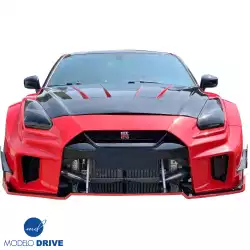 FRP LBPE SE Wide Body Front Bumper w Canards > Nissan GT-R GTR (R35) 2009-2016 image - 3