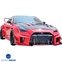 ModeloDrive FRP LBPE SE Wide Body Front Bumper w Canards > Nissan GT-R GTR (R35) 2009-2016 image - 10