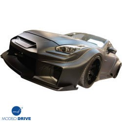 ModeloDrive FRP LBPE SE Wide Body Front Bumper w Canards > Nissan GT-R GTR (R35) 2009-2016 image - 12