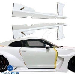 ModeloDrive FRP LBPE SE Wide Body Side Skirts > Nissan GT-R GTR (R35) 2009-2016 image - 12