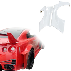 ModeloDrive FRP LBPE SE Wide Body Fenders (rear) > Nissan GT-R GTR (R35) 2009-2016 image - 1
