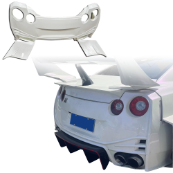 ModeloDrive FRP LBPE SE Wide Body Rear Bumper > Nissan GT-R GTR (R35) 2009-2016 image - 12