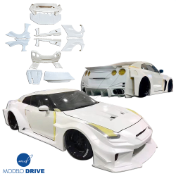 ModeloDrive FRP LBPE SE Wide Body Kit > Nissan GT-R GTR (R35) 2009-2016 image - 6