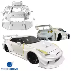 FRP LBPE SE Wide Body Kit w Wing > Nissan GT-R GTR (R35) 2009-2016 image - 9