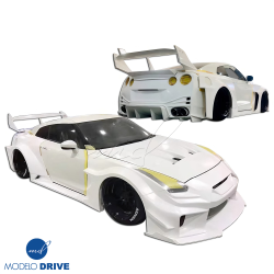 ModeloDrive FRP LBPE SE Wide Body Kit w Wing > Nissan GT-R GTR (R35) 2009-2016 image - 10