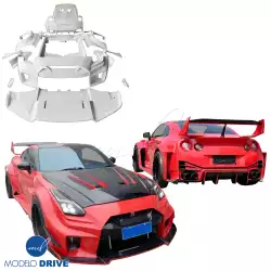 FRP LBPE SE Wide Body Kit w Wing > Nissan GT-R GTR (R35) 2009-2016 image - 1
