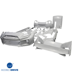 ModeloDrive FRP LBPE SE Wide Body Kit w Wing > Nissan GT-R GTR (R35) 2009-2016 image - 4
