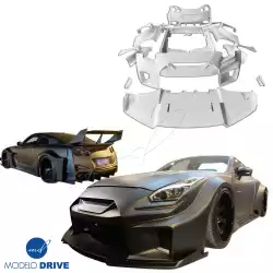 FRP LBPE SE Wide Body Kit w Wing > Nissan GT-R GTR (R35) 2009-2016 image - 5