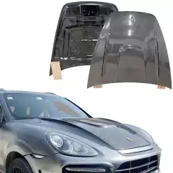 Carbon Fiber HAMA Hood > Porsche Cayenne (958) 2011-2014 image - 1