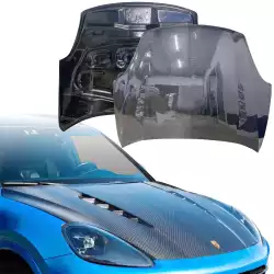 Carbon Fiber MASO Hood > Porsche Cayenne (958) 2015-2018 image - 1