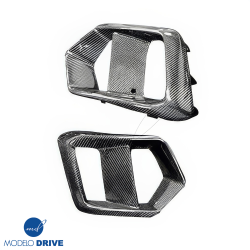 ModeloDrive Carbon Fiber RS Fog Light Housings > Ford Focus 2016-2018> 3dr Hatch image - 2