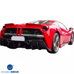 Partial Carbon Fiber MDES Rear Bumper w Diffuser > Ferrari 488 GTB (F142M) 2016-2019 image - 6