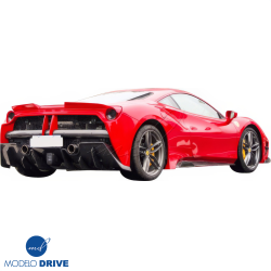 ModeloDrive Partial Carbon Fiber MDES Rear Bumper w Diffuser > Ferrari 488 GTB (F142M) 2016-2019 image - 9