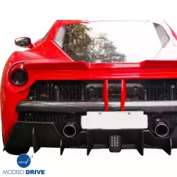 Partial Carbon Fiber MDES Rear Bumper w Diffuser > Ferrari 488 GTB (F142M) 2016-2019 image - 11