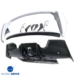 ModeloDrive Partial Carbon Fiber MDES Rear Bumper w Diffuser > Ferrari 488 GTB (F142M) 2016-2019 image - 3