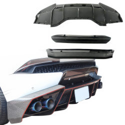ModeloDrive Carbon Fiber MASO Rear Diffuser > Lamborghini Huracan 2014-2019 image - 6