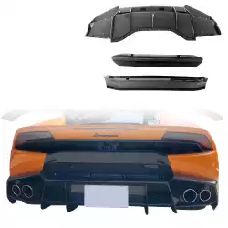 Carbon Fiber MASO Rear Diffuser > Lamborghini Huracan 2014-2019 image - 1