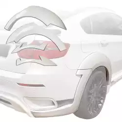 FRP HAMA Wide Body Fender Flares (rear) 6pc > BMW X6 (E71) 2008-2014 image - 19