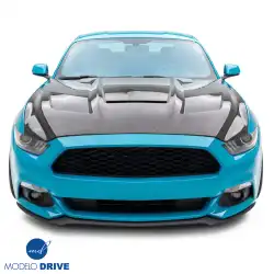 Carbon Fiber 3-Vent Hood > Ford Mustang 2015-2017 image - 3