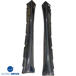 ModeloDrive Carbon Fiber TART Side Skirts > Porsche Cayman (987) 2006-2012 image - 4