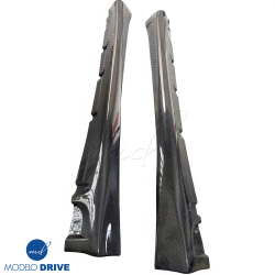 ModeloDrive Carbon Fiber TART Side Skirts > Porsche Cayman (987) 2006-2012 image - 5