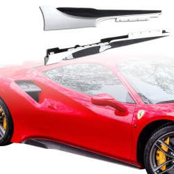 ModeloDrive Partial Carbon Fiber MDES Side Skirts > Ferrari 488 GTB (F142M) 2016-2019 image - 4
