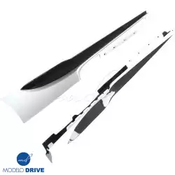 Partial Carbon Fiber MDES Side Skirts > Ferrari 488 GTB (F142M) 2016-2019 image - 3