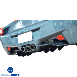 ModeloDrive Carbon Fiber OER Rear Fog Light Surround Garnishes > Ferrari 458 2010-2015 image - 2