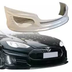 FRP KKR Front Lip Valance > Tesla Model S 2012-2015 image - 1