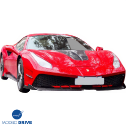 ModeloDrive Partial Carbon Fiber MDES Front Bumper w Splitter > Ferrari 488 GTB (F142M) 2016-2019 image - 5